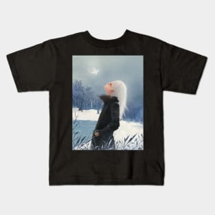 Butterfly in snow Kids T-Shirt